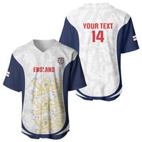 Custom England 2026 Football Baseball Jersey Go Three Lions Grunge Style - Wonder Print Shop