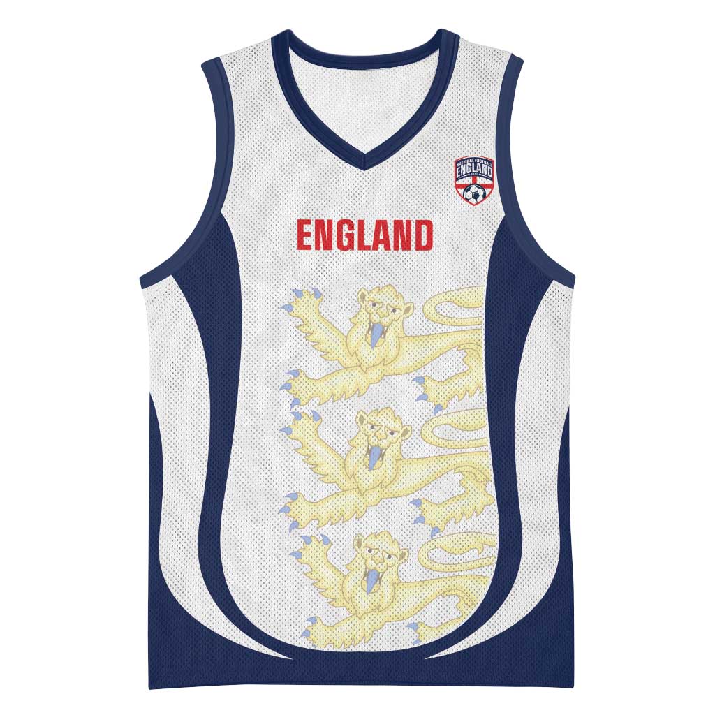 Custom England 2026 Football Basketball Jersey Go Three Lions Grunge Style - Wonder Print Shop