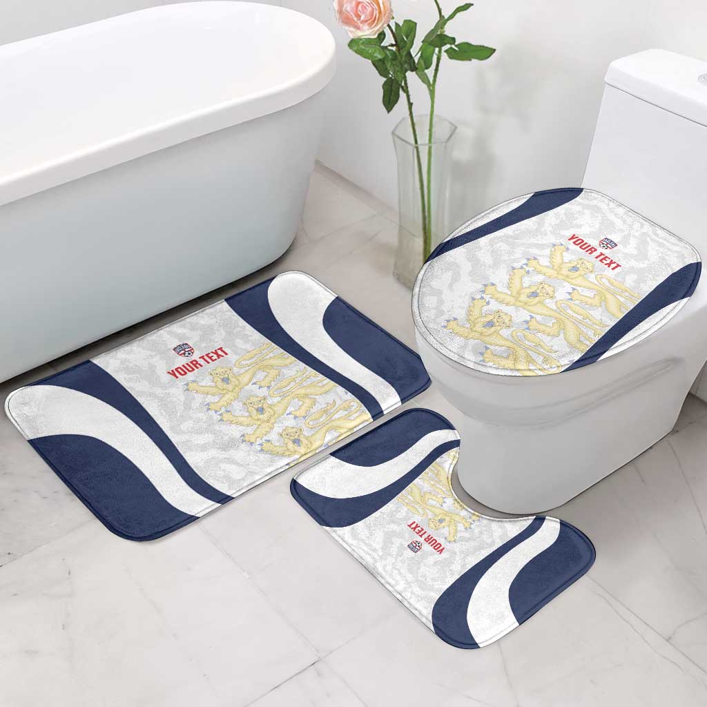 Custom England 2026 Football Bathroom Set Go Three Lions Grunge Style - Wonder Print Shop