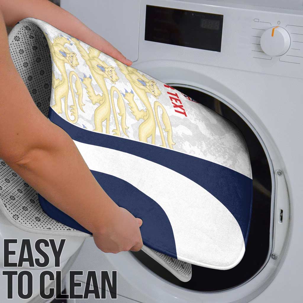 Custom England 2026 Football Bathroom Set Go Three Lions Grunge Style - Wonder Print Shop