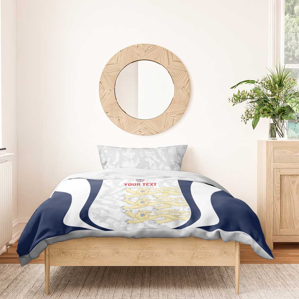 Custom England 2026 Football Bedding Set Go Three Lions Grunge Style - Wonder Print Shop