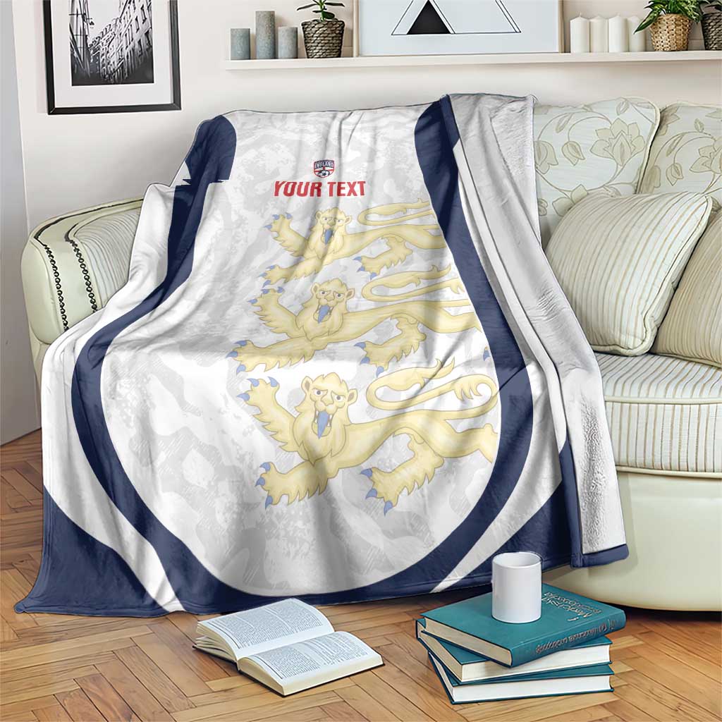 Custom England 2026 Football Blanket Go Three Lions Grunge Style - Wonder Print Shop