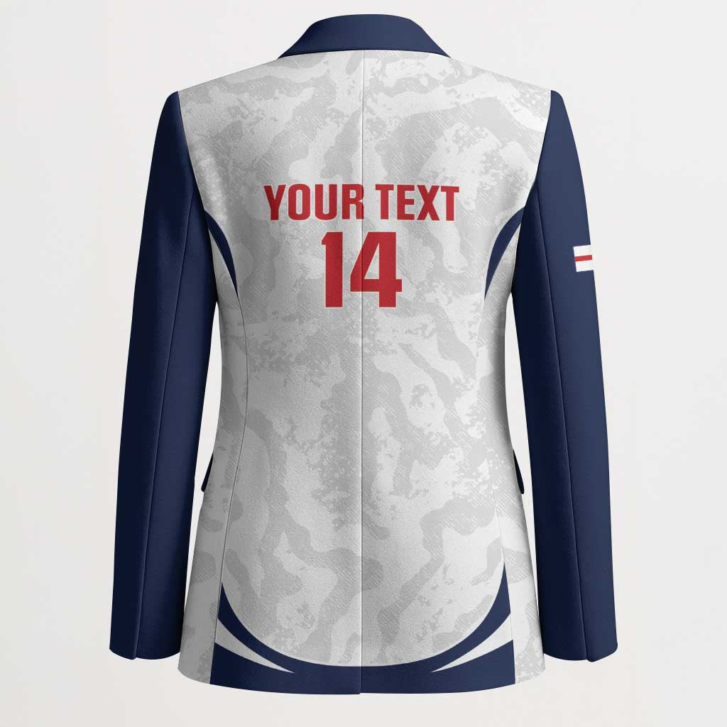 Custom England 2026 Football Blazer Go Three Lions Grunge Style - Wonder Print Shop