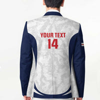 Custom England 2026 Football Blazer Go Three Lions Grunge Style - Wonder Print Shop
