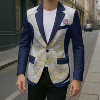 Custom England 2026 Football Blazer Go Three Lions Grunge Style - Wonder Print Shop