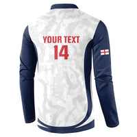 Custom England 2026 Football Button Sweatshirt Go Three Lions Grunge Style - Wonder Print Shop