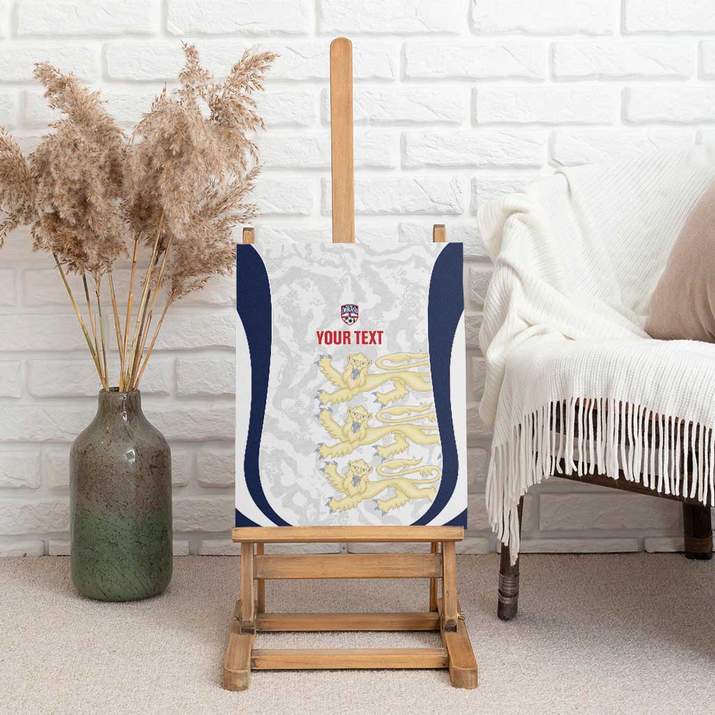 Custom England 2026 Football Canvas Wall Art Go Three Lions Grunge Style - Wonder Print Shop