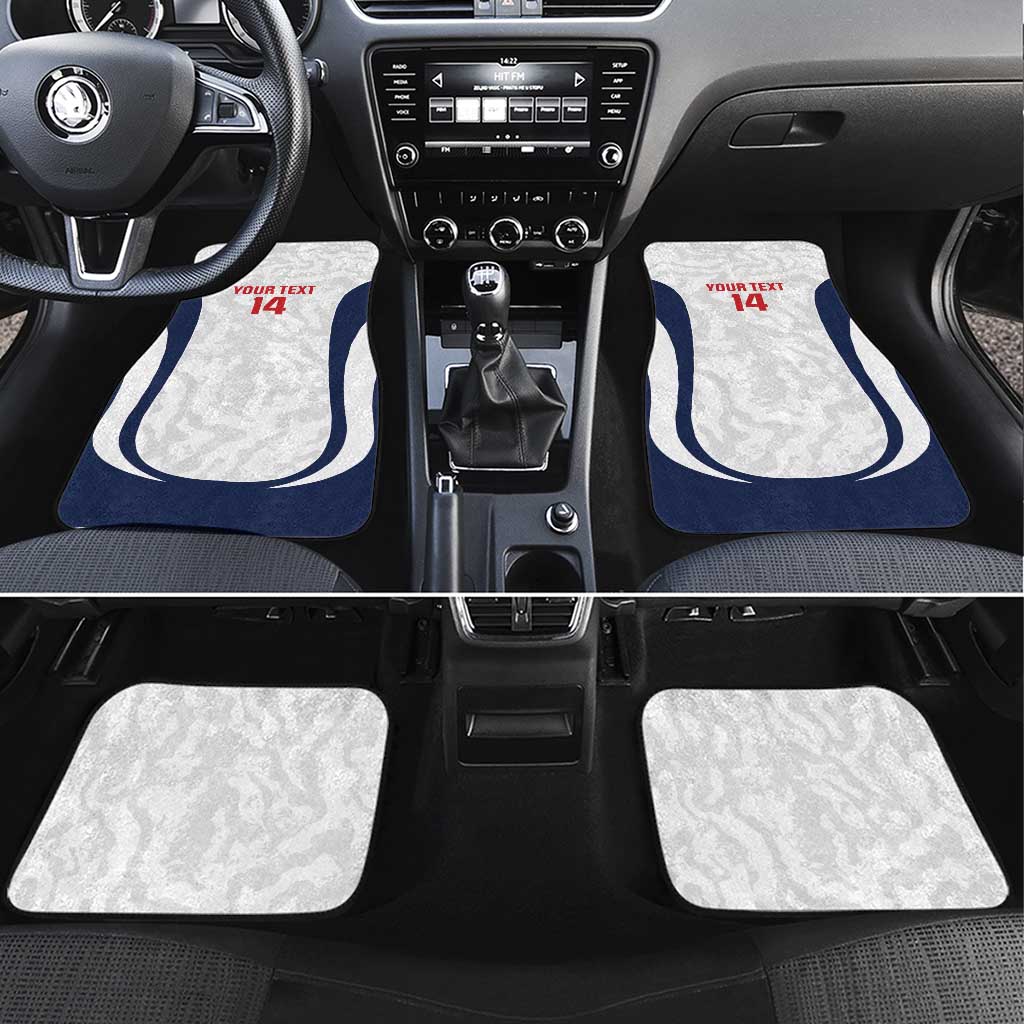 Custom England 2026 Football Car Mats Go Three Lions Grunge Style - Wonder Print Shop