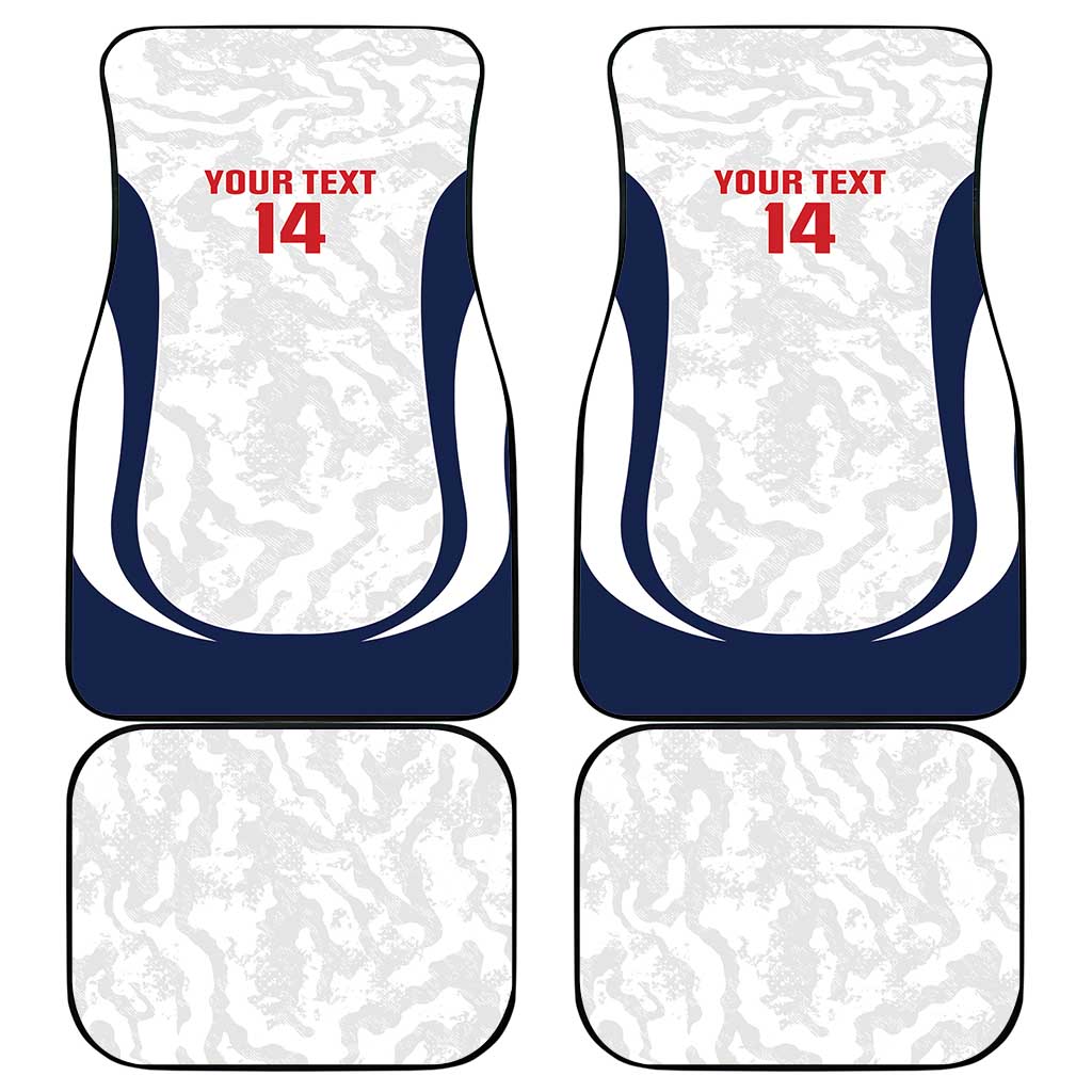 Custom England 2026 Football Car Mats Go Three Lions Grunge Style - Wonder Print Shop