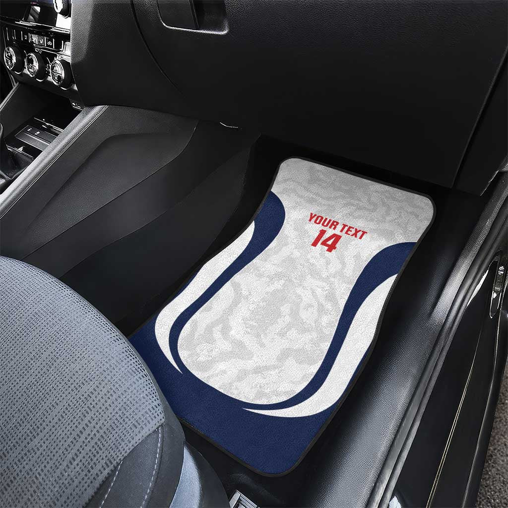 Custom England 2026 Football Car Mats Go Three Lions Grunge Style - Wonder Print Shop