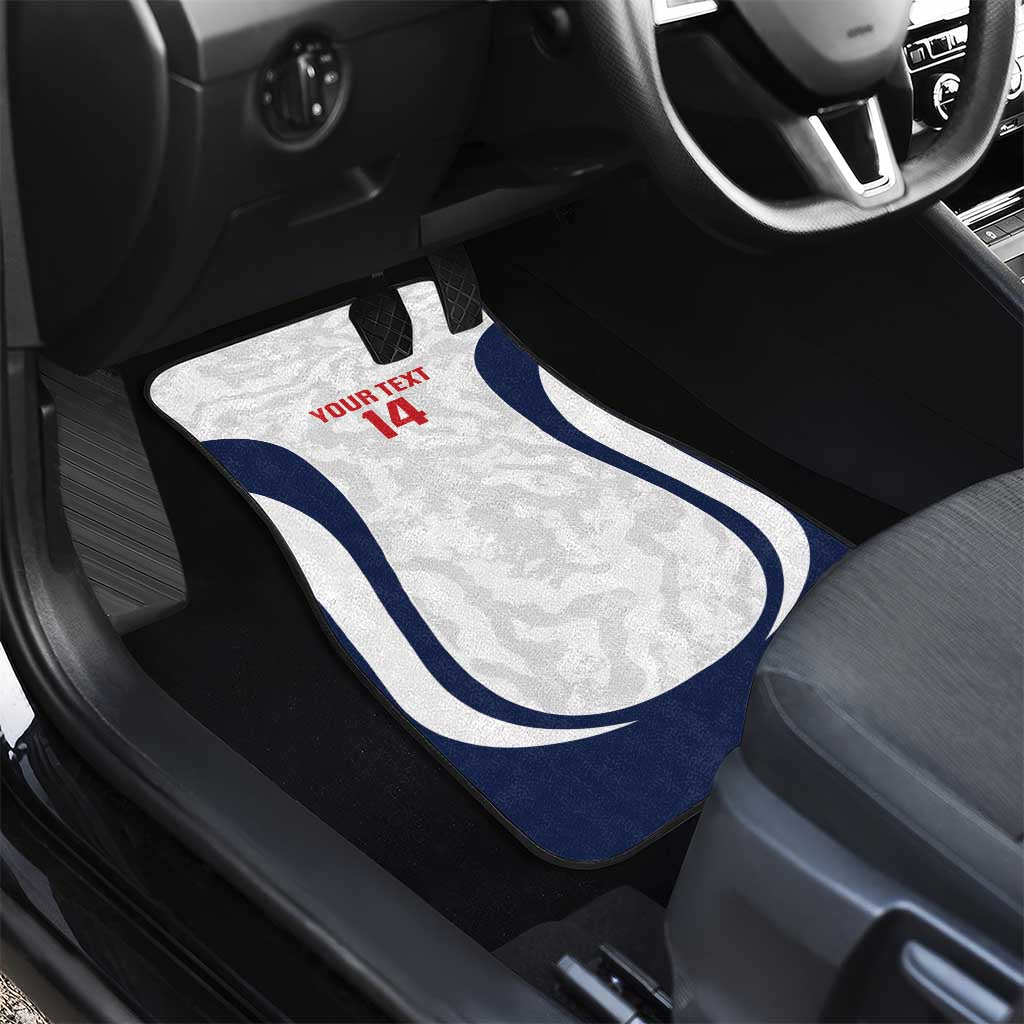 Custom England 2026 Football Car Mats Go Three Lions Grunge Style - Wonder Print Shop