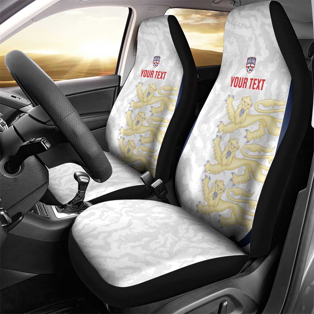 Custom England 2026 Football Car Seat Cover Go Three Lions Grunge Style - Wonder Print Shop