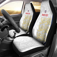 Custom England 2026 Football Car Seat Cover Go Three Lions Grunge Style - Wonder Print Shop