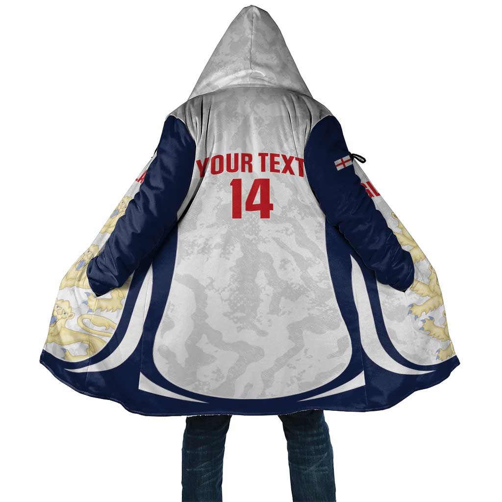 Custom England 2026 Football Cloak Go Three Lions Grunge Style - Wonder Print Shop