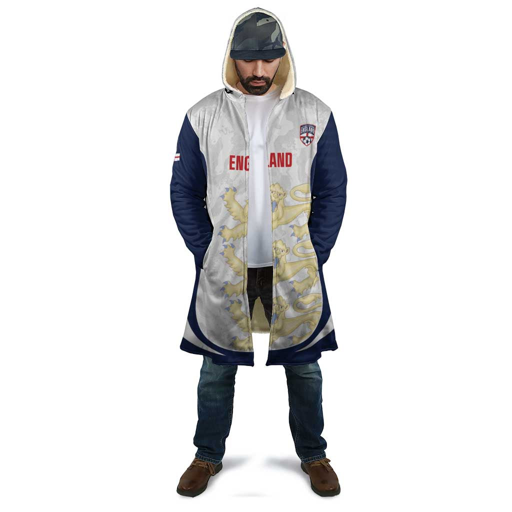 Custom England 2026 Football Cloak Go Three Lions Grunge Style - Wonder Print Shop