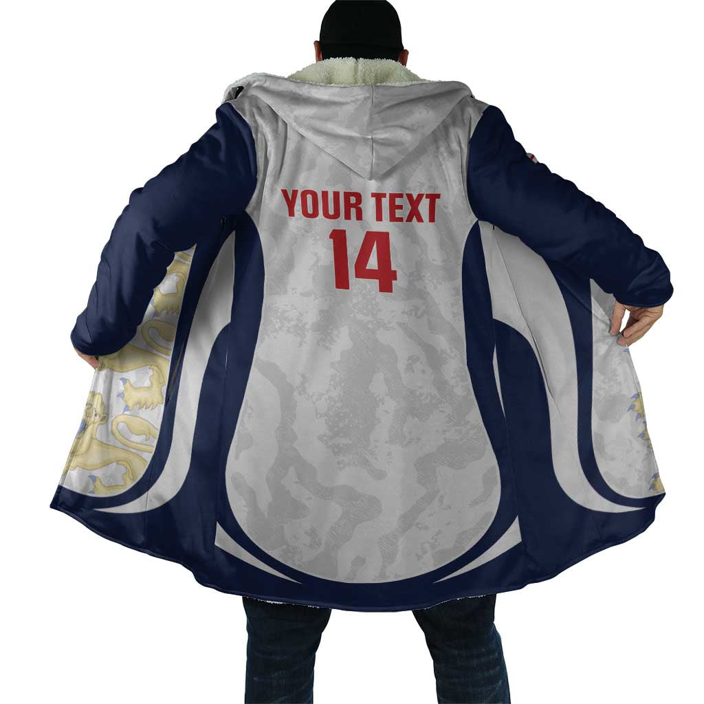Custom England 2026 Football Cloak Go Three Lions Grunge Style - Wonder Print Shop