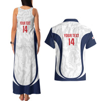 Custom England 2026 Football Couples Matching Tank Maxi Dress and Hawaiian Shirt Go Three Lions Grunge Style - Wonder Print Shop