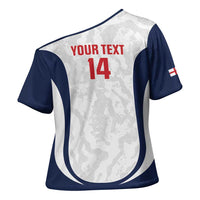 Custom England 2026 Football Cross Shoulder Shirt Go Three Lions Grunge Style - Wonder Print Shop
