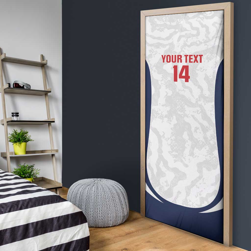 Custom England 2026 Football Door Cover Go Three Lions Grunge Style - Wonder Print Shop