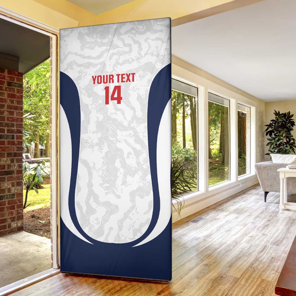 Custom England 2026 Football Door Cover Go Three Lions Grunge Style - Wonder Print Shop