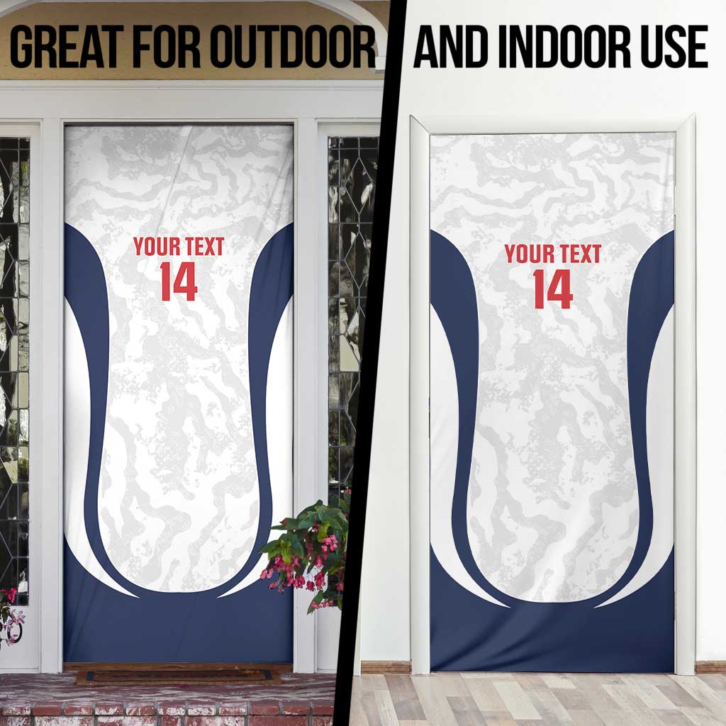 Custom England 2026 Football Door Cover Go Three Lions Grunge Style - Wonder Print Shop