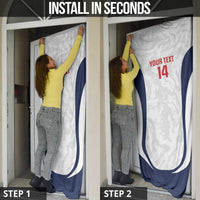 Custom England 2026 Football Door Cover Go Three Lions Grunge Style - Wonder Print Shop