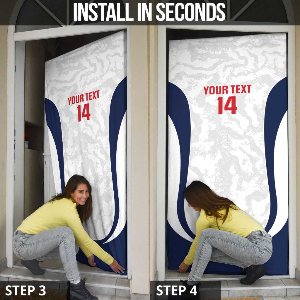 Custom England 2026 Football Door Cover Go Three Lions Grunge Style - Wonder Print Shop