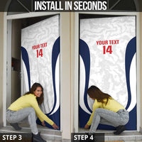 Custom England 2026 Football Door Cover Go Three Lions Grunge Style - Wonder Print Shop