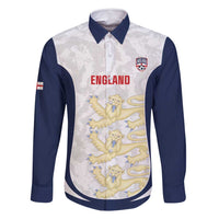 Custom England 2026 Football Family Matching Mermaid Dress and Hawaiian Shirt Go Three Lions Grunge Style - Wonder Print Shop