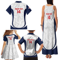 Custom England 2026 Football Family Matching Tank Maxi Dress and Hawaiian Shirt Go Three Lions Grunge Style - Wonder Print Shop