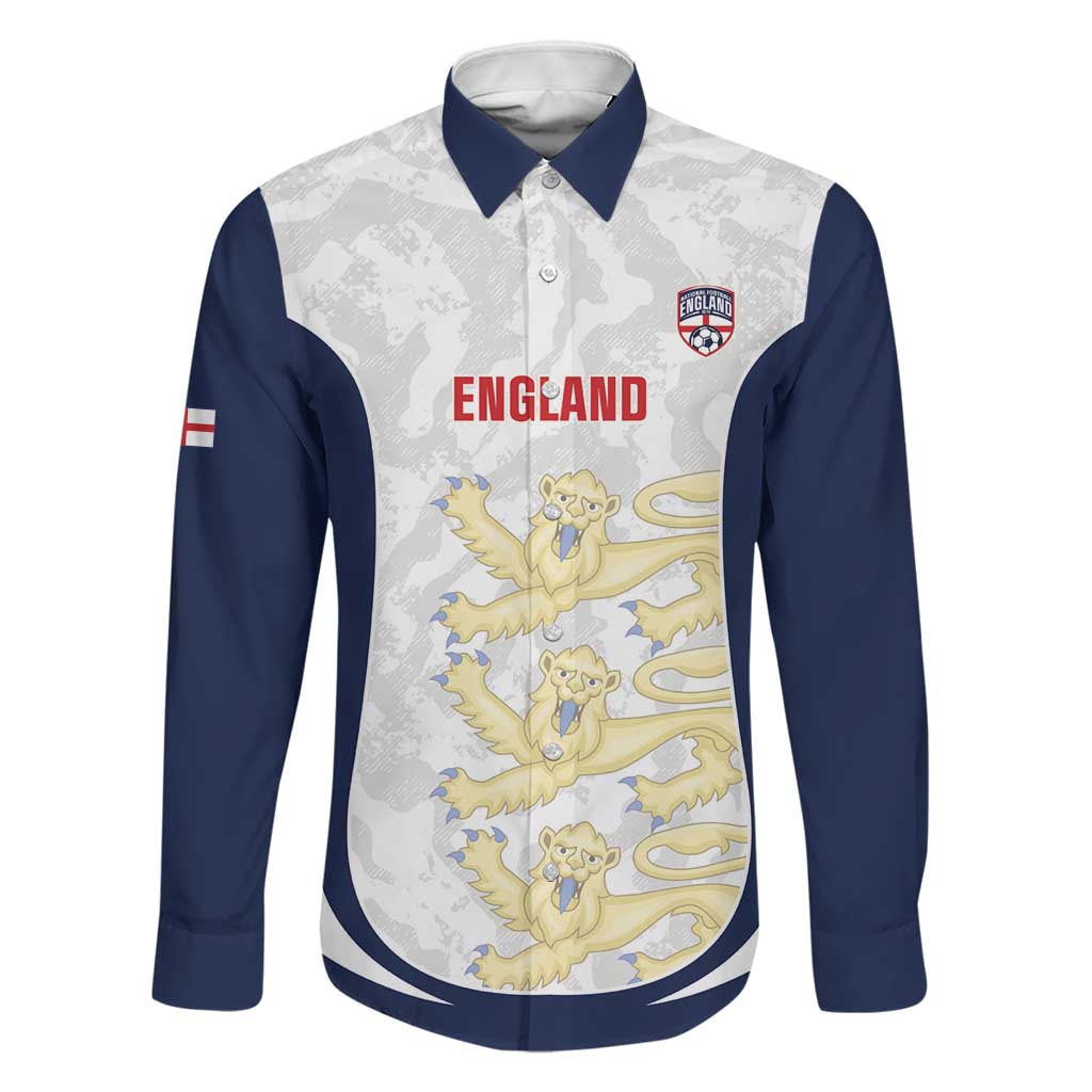 Custom England 2026 Football Family Matching Tank Maxi Dress and Hawaiian Shirt Go Three Lions Grunge Style - Wonder Print Shop