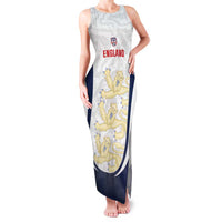 Custom England 2026 Football Family Matching Tank Maxi Dress and Hawaiian Shirt Go Three Lions Grunge Style - Wonder Print Shop