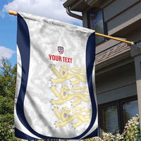 Custom England 2026 Football Garden Flag Go Three Lions Grunge Style - Wonder Print Shop