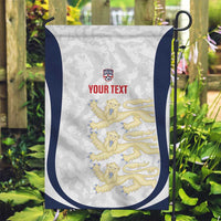 Custom England 2026 Football Garden Flag Go Three Lions Grunge Style - Wonder Print Shop