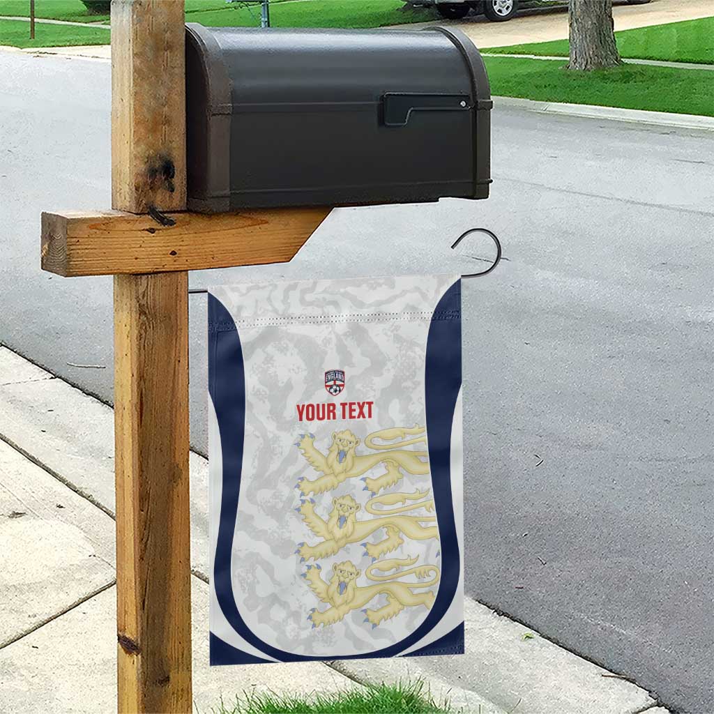 Custom England 2026 Football Garden Flag Go Three Lions Grunge Style - Wonder Print Shop