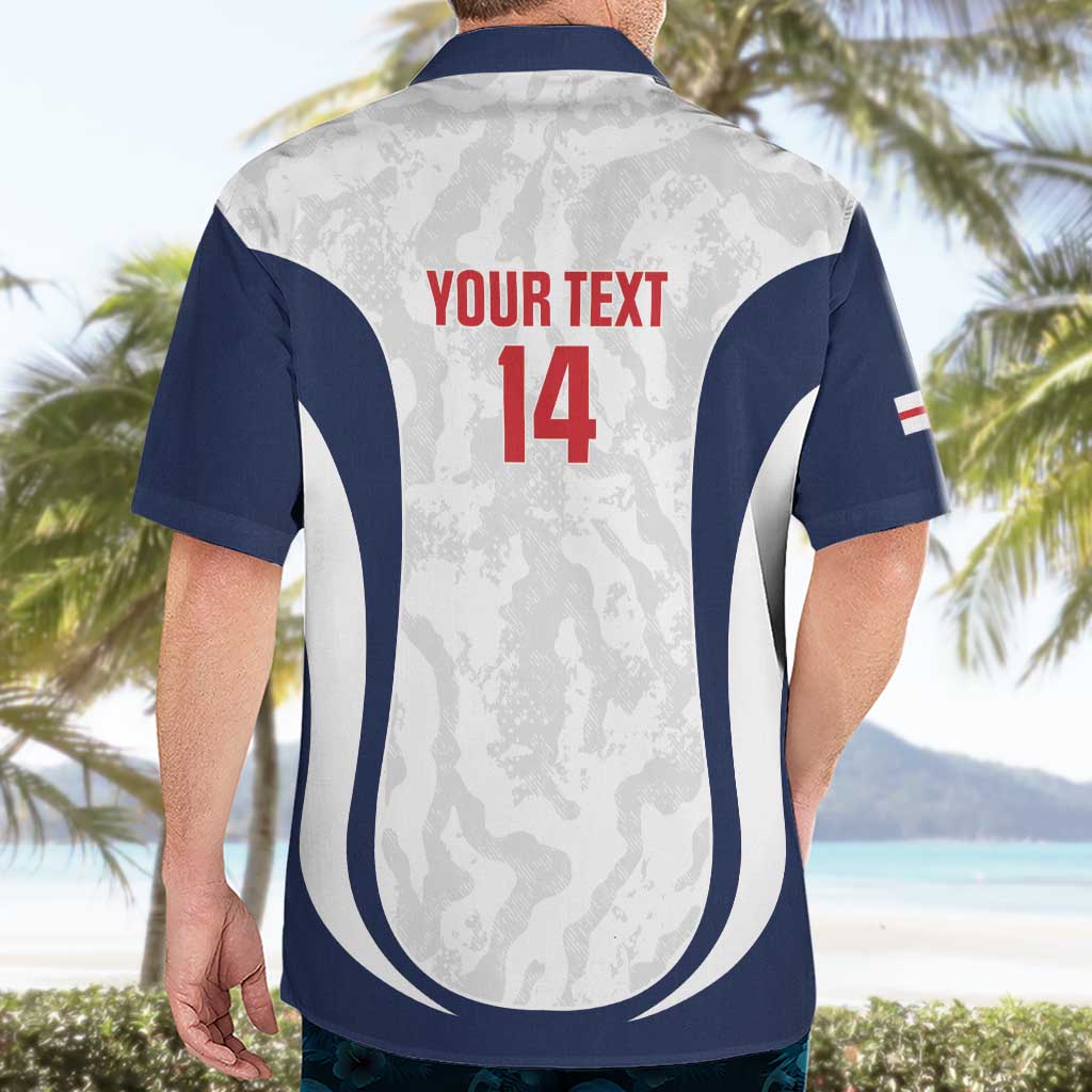 Custom England 2026 Football Hawaiian Shirt Go Three Lions Grunge Style - Wonder Print Shop
