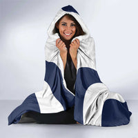 Custom England 2026 Football Hooded Blanket Go Three Lions Grunge Style - Wonder Print Shop