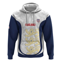Custom England 2026 Football Hoodie Go Three Lions Grunge Style - Wonder Print Shop
