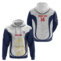 Custom England 2026 Football Hoodie Go Three Lions Grunge Style - Wonder Print Shop