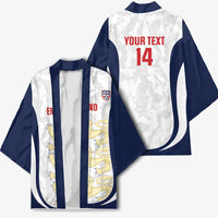 Custom England 2026 Football Kimono Go Three Lions Grunge Style - Wonder Print Shop
