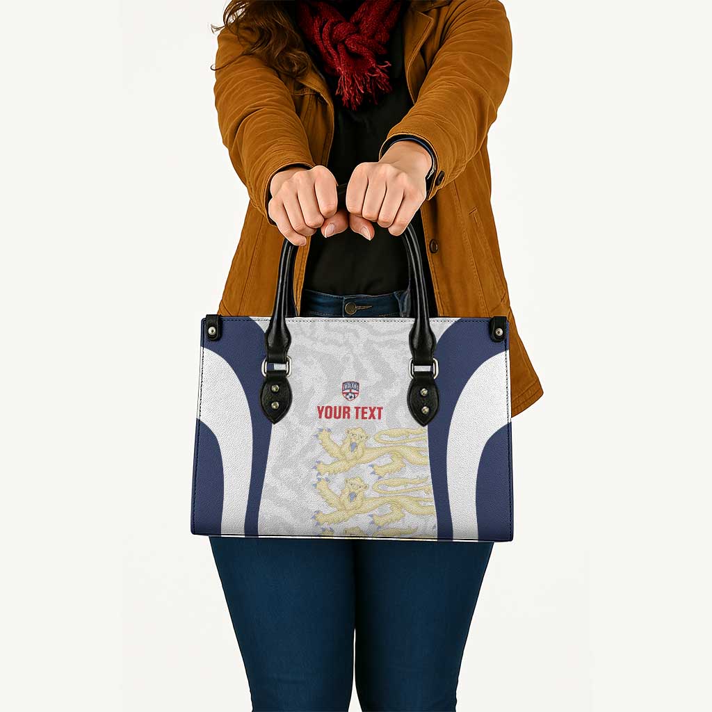Custom England 2026 Football Leather Bag Go Three Lions Grunge Style - Wonder Print Shop