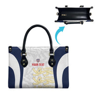 Custom England 2026 Football Leather Bag Go Three Lions Grunge Style - Wonder Print Shop