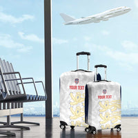 Custom England 2026 Football Luggage Cover Go Three Lions Grunge Style - Wonder Print Shop
