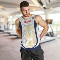 Custom England 2026 Football Men Tank Top Go Three Lions Grunge Style - Wonder Print Shop