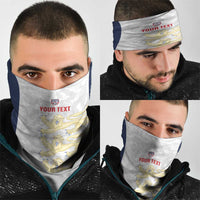 Custom England 2026 Football Neck Gaiter Go Three Lions Grunge Style - Wonder Print Shop