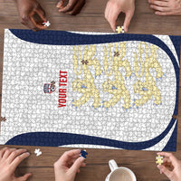 Custom England 2026 Football Puzzle Go Three Lions Grunge Style - Wonder Print Shop