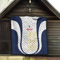 Custom England 2026 Football Quilt Go Three Lions Grunge Style - Wonder Print Shop