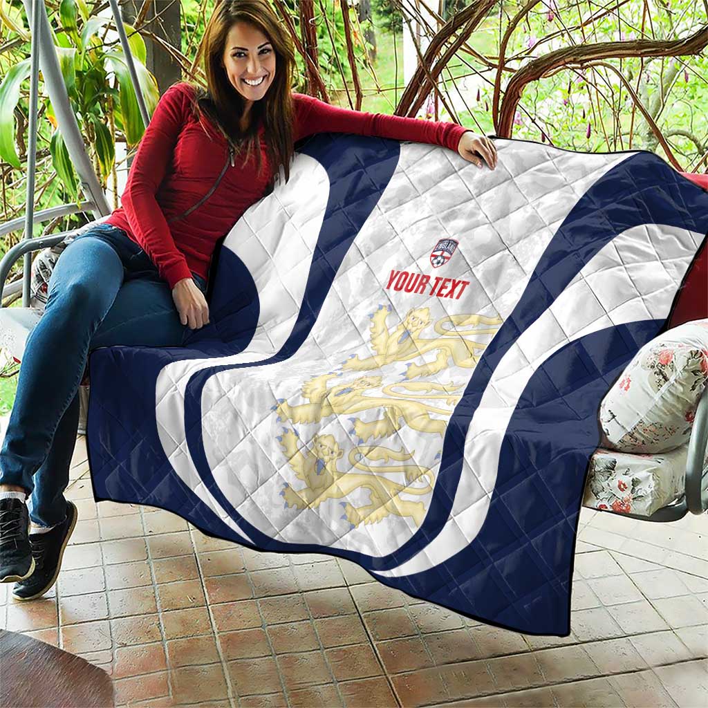 Custom England 2026 Football Quilt Go Three Lions Grunge Style - Wonder Print Shop