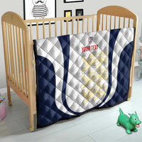 Custom England 2026 Football Quilt Go Three Lions Grunge Style - Wonder Print Shop