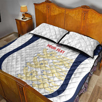 Custom England 2026 Football Quilt Bed Set Go Three Lions Grunge Style - Wonder Print Shop